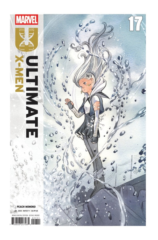 MARVEL COMICS ULTIMATE X-MEN #17
Comic book cover of Marvel's 'Ultimate X-Men' featuring a character surrounded by water elements.