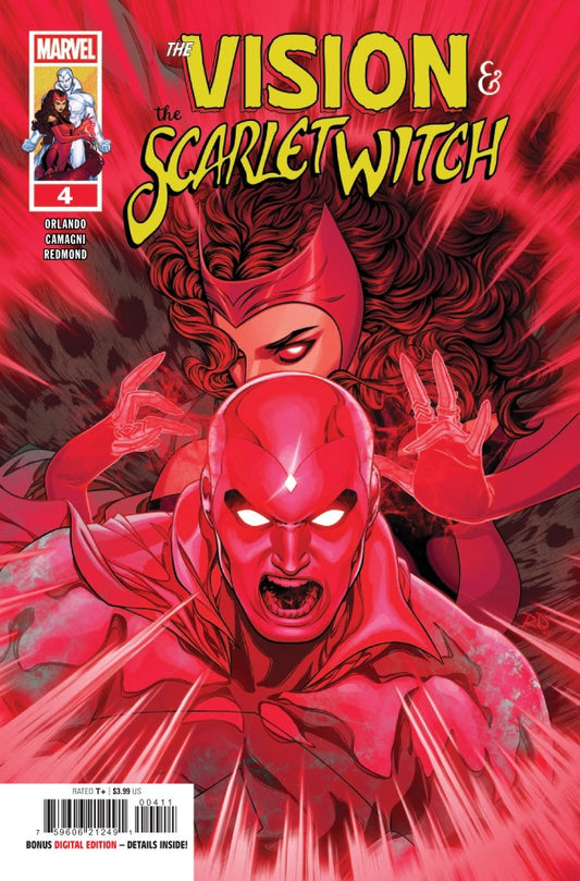 MARVEL COMICS VISION & SCARLET WITCH #4 (OF 5)
Comic book cover featuring 'The Vision' and 'The Scarlet Witch' with Marvel logo.