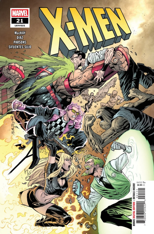 MARVEL COMICS X-MEN #21
Comic book cover featuring X-Men characters in action with Marvel logo.