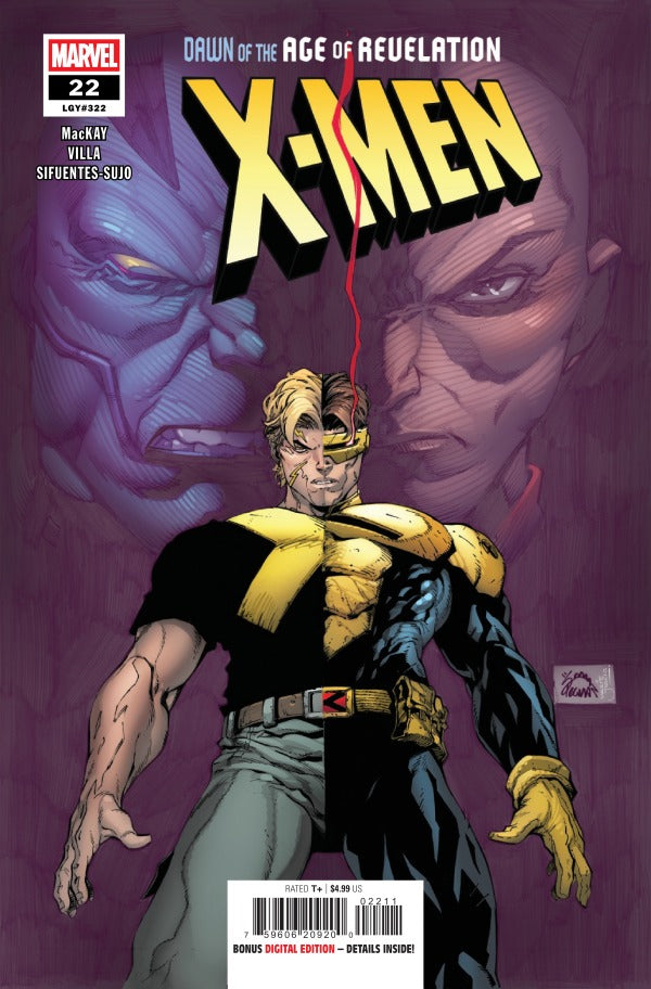 MARVEL COMICS X-MEN #22
Comic book cover featuring X-Men character with a purple background