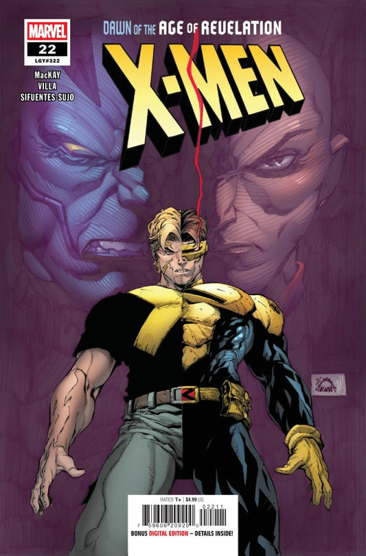MARVEL COMICS X-MEN #22
Comic book cover featuring X-Men character with a purple background