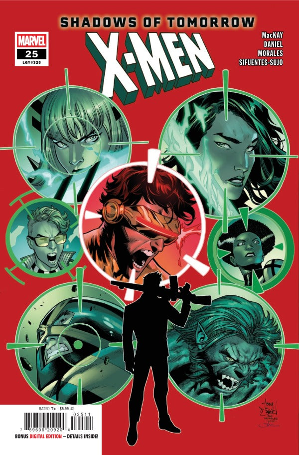 MARVEL COMICS X-MEN #25
Comic book cover featuring X-Men characters with a red background