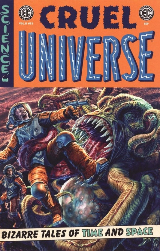 ONI PRESS COMICS CRUEL UNIVERSE #2
Comic book cover titled 'Cruel Universe' with space-themed artwork and text.