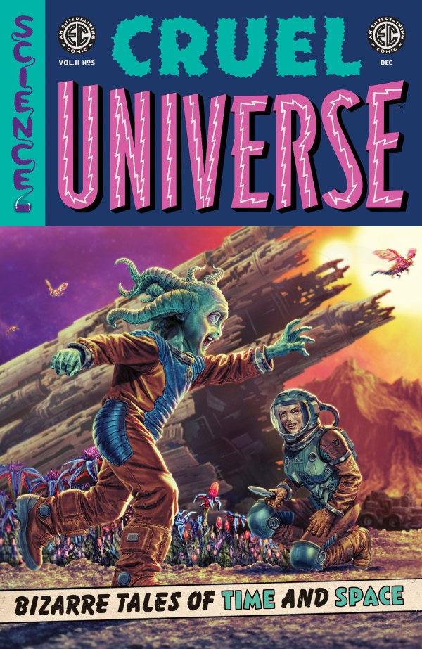 ONI PRESS COMICS CRUEL UNIVERSE #5
Comic book cover titled 'Cruel Universe' with a space-themed illustration and text.