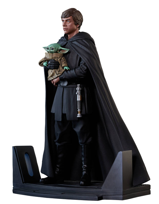 SW PREMIER COLLECTION LUKE & GROGU STATUE